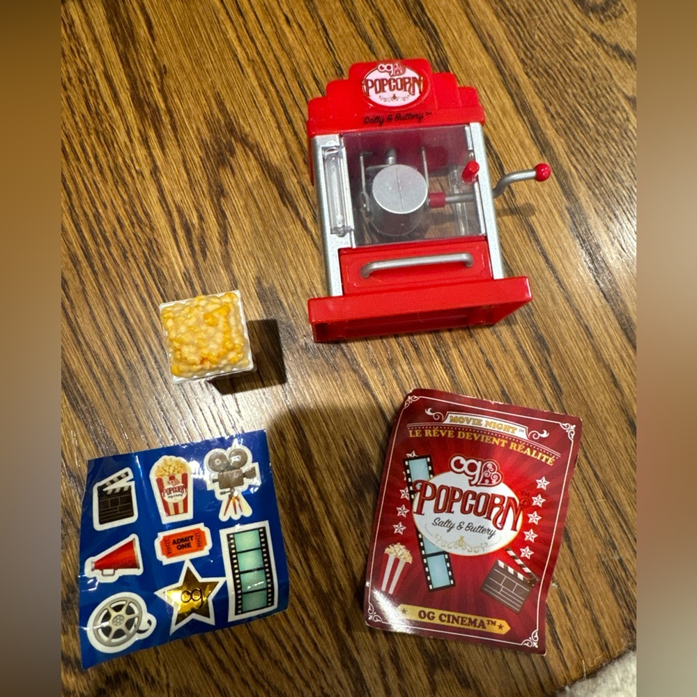 Our Generation Retro Popcorn Machine Set